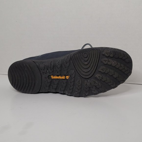 Timberland AntiFatigue Blue Gray Gold Leather and Suede-Like Sneaker - Picture 8 of 10